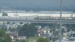 UP Express on the viaduct approaching Pearson Airport